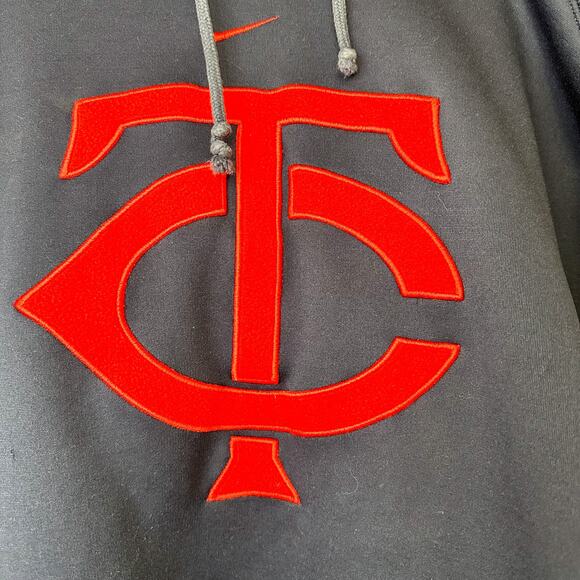 Nike MLB Minnesota Twins Hoodie Twins Baseball Sweatshirt Large - Picture 2 of 4